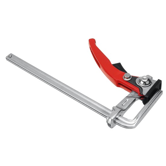 200mm Guide Rail F Clamp Ratchet F Clamp Manual Quick Fix Clamp Quick Clamping Tool for MFT Table and Guide Rail System Woodworking DIY Hand Tool