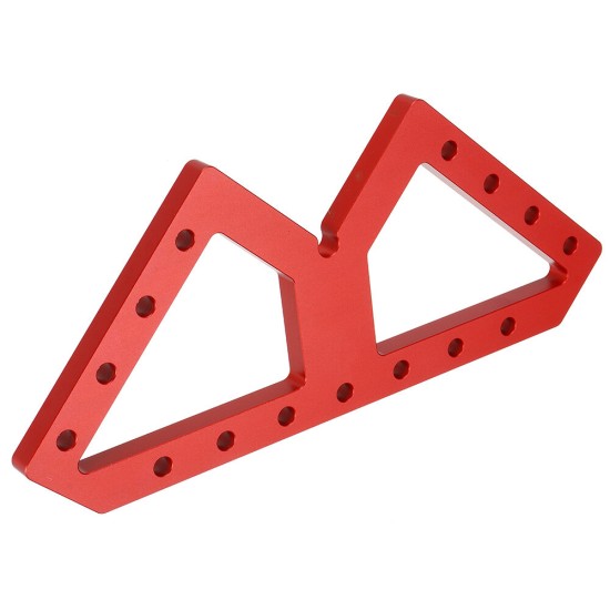 200x200MM Aluminum Alloy W Shaped Auxiliary Fixture Splicing Board Table Apron Clamping Square Woodworking Right Angle Clamps Positioning Fixed Clip