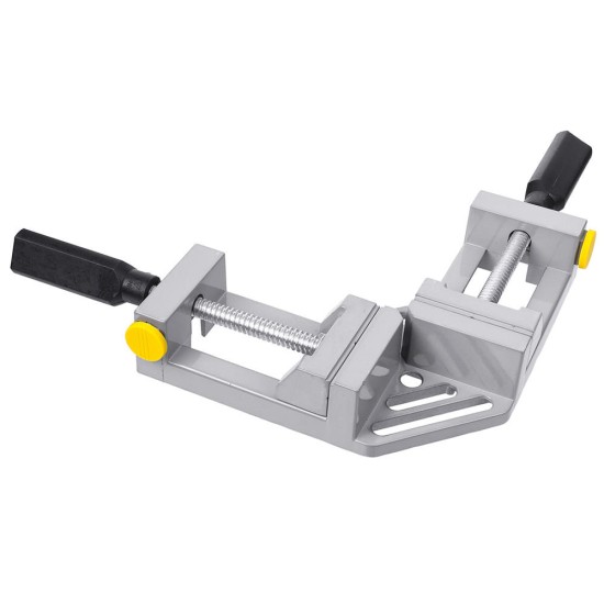 Double Handles 90 Degree Right Angle Clip Woodworking Jig Quick Corner Clamp Aluminum