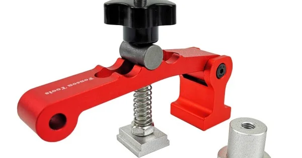 2 in 1 Woodworking 3 Steps Adjustable Table Clamps Quick Hold Down ...