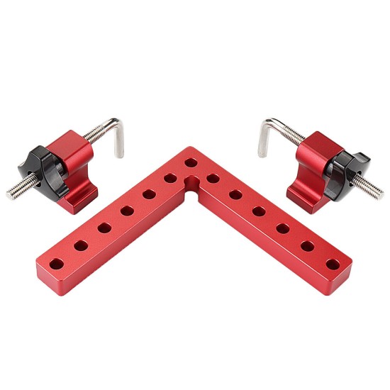 2 Set Woodworking Precision Clamping Square L-Shaped Auxiliary Fixture Splicing Board Carpenter Square Ruler Woodworking Tool
