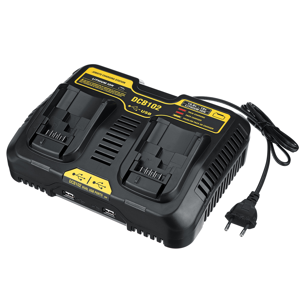 Dual-Charger-DCB200-DCB115-Lithium-Ion-Battery-DCB112-DCB105015-Power-Tool-Battery-Charger-1634877-1