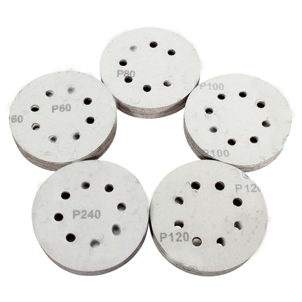 100pcs-125mm-8-Holes-Abrasive-Sand-Discs-60-240-Grit-Sanding-Papers-1070842-6