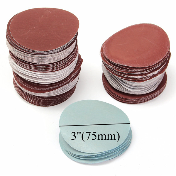 100pcs-3-Inch-75mm-80-to-3000-Grit-Sand-Paper-Sanding-Polishing-Pad-1089071-2