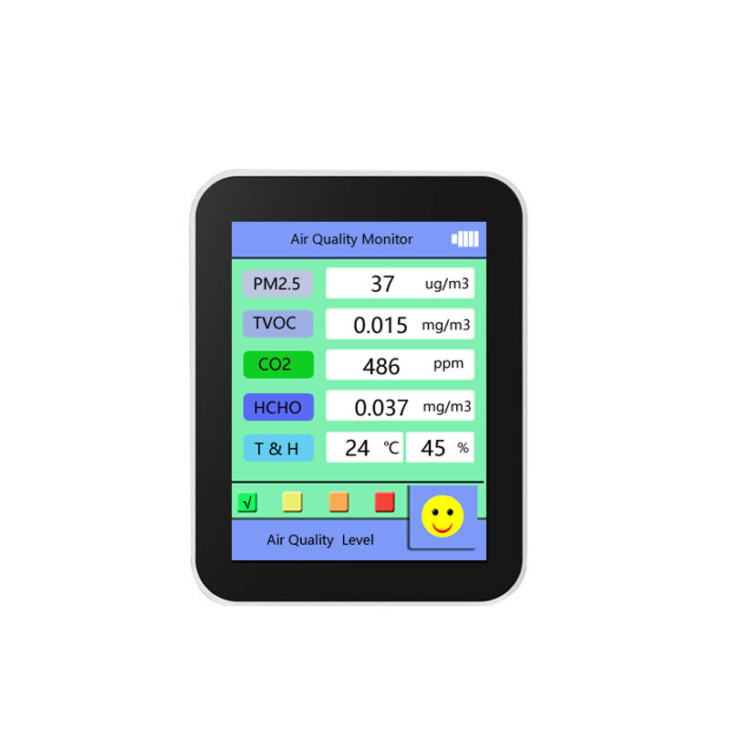 6-In-1-Air-Quality-Monitor-PM25TVOC-CO2HCHOTemperatureHumidity-Built-in-Battery-Multifunction-Air-Qu-1940979-4