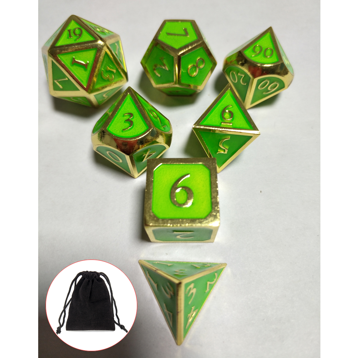 7Pcs-Embossed-Heavy-Metal-Polyhedral-Dice-DND-RPG-MTG-Role-Playing-Game-With-Storage-Bag-1372274-4