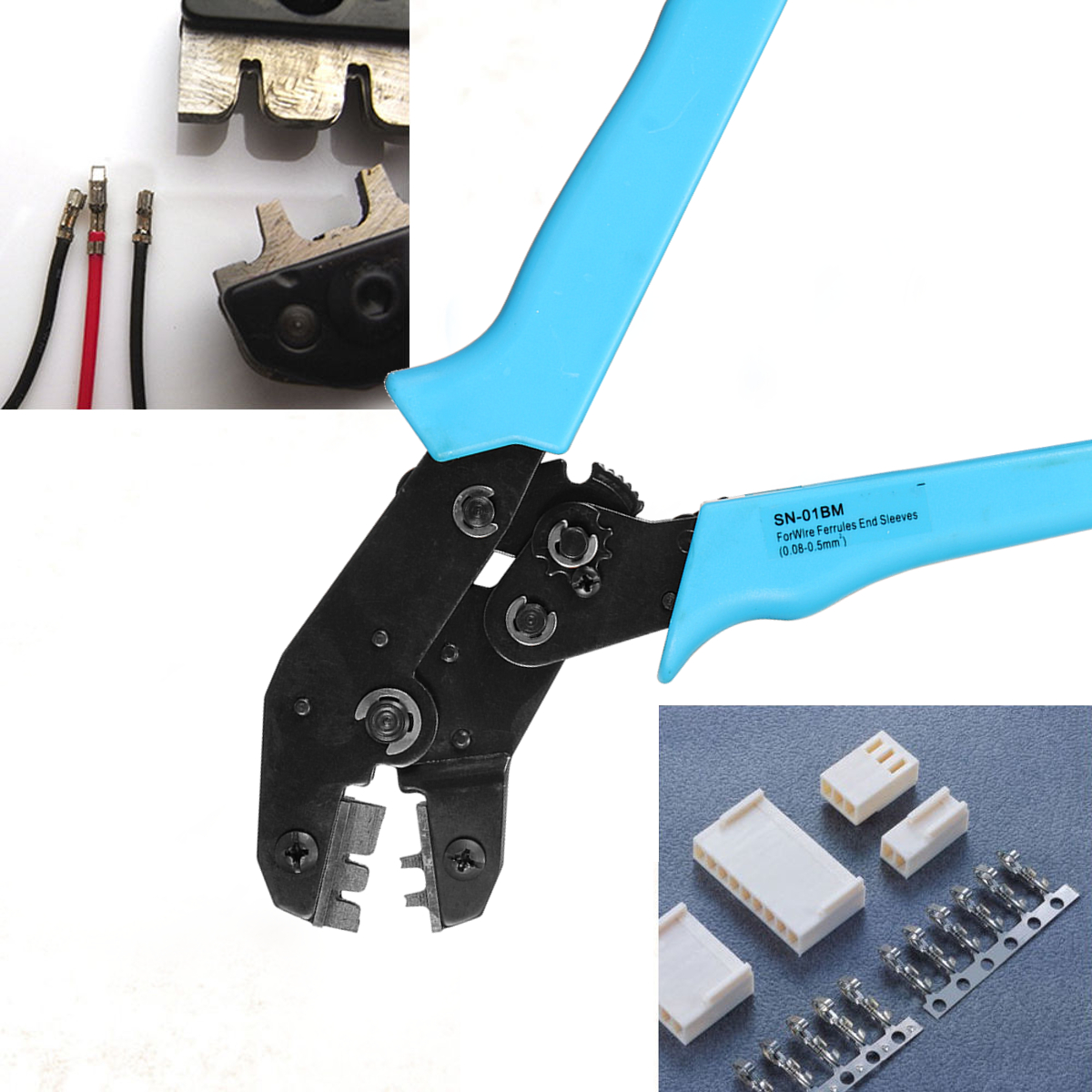 Excellwayreg-900pcs-JST-XH-254mm-Wire-Connector-Terminal-Kit-Crimping-Tool-Crimper-Plier-Set-1308341-4