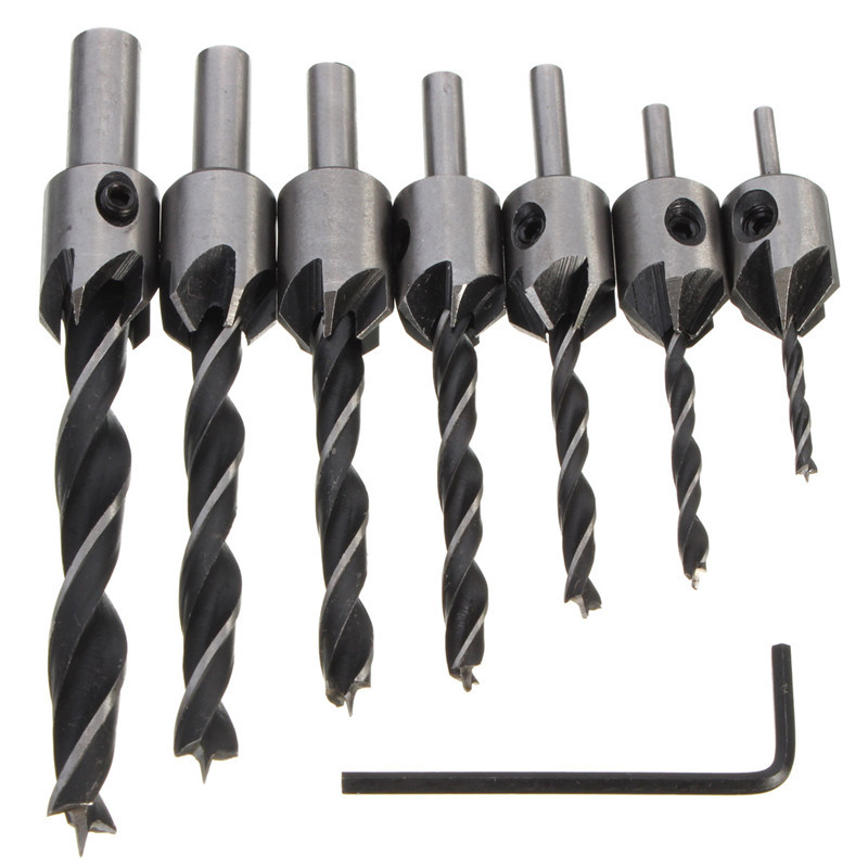7pcs-5-Flute-Countersink-Drill-Bit-Set-3-10mm-Carpentry-Reamer-Steel-Woodworking-Chamfer-1314250-1