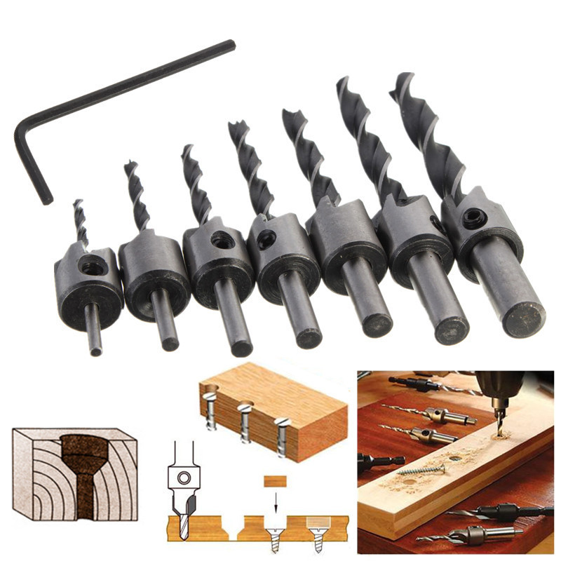 7pcs-5-Flute-Countersink-Drill-Bit-Set-3-10mm-Carpentry-Reamer-Steel-Woodworking-Chamfer-1314250-10