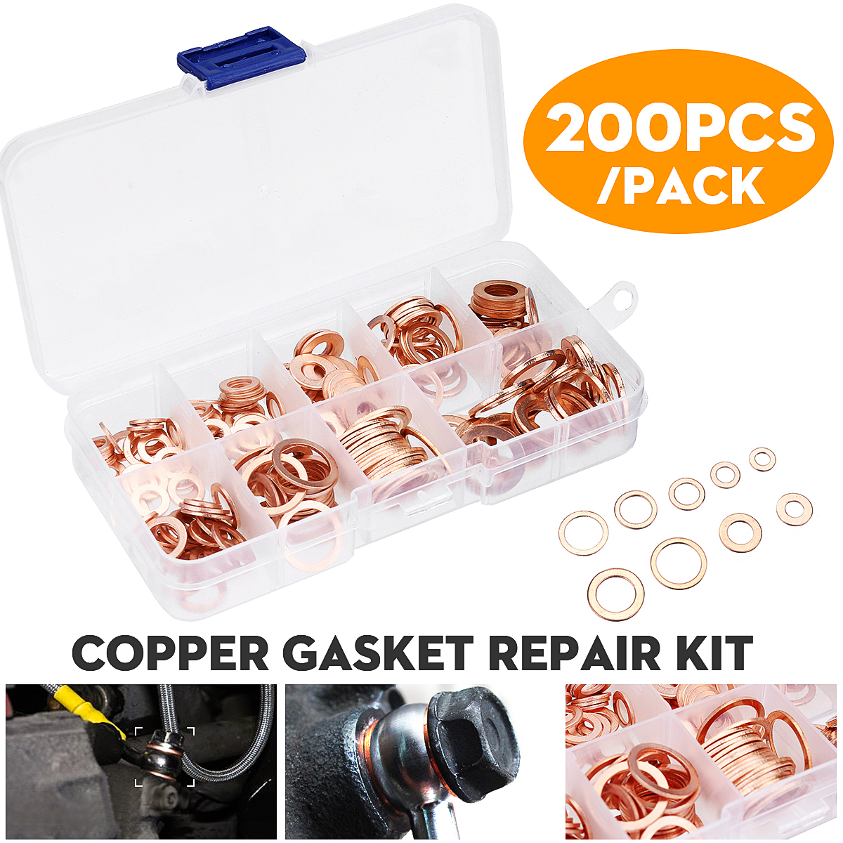 200Pcs-Assorted-Copper-Washer-Gasket-Set-Flat-Ring-Seal-Assortment-Hardware-Kit-1677105-1