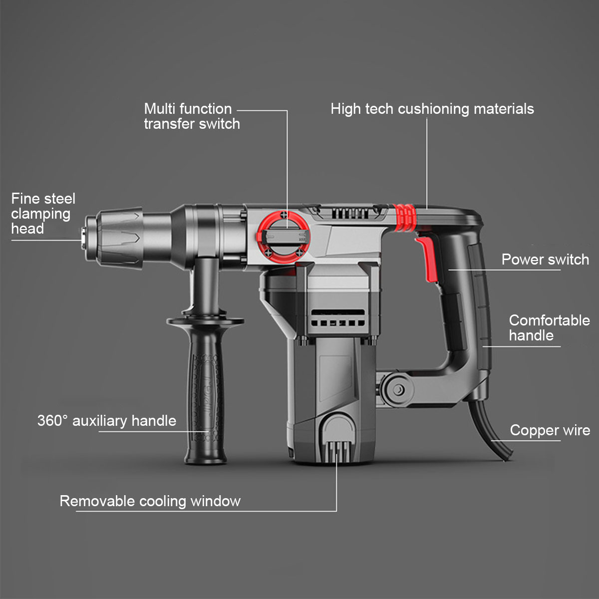 220V-1300W-3-in-1-Impact-Electric-Hammer-Drill-Electric-Rotary-Hammer-Perforator-Pick-Puncher-1806227-13