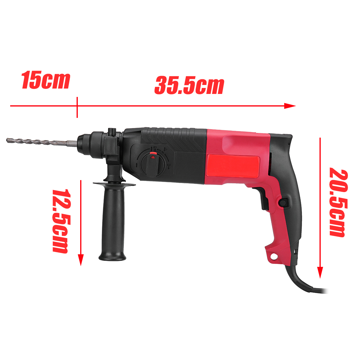 3-In1-620W-24mm-Electric-Hammer-Multifunction-Electric-Drill-Hammer-Pick-Punch-Bit-Set-1409169-10