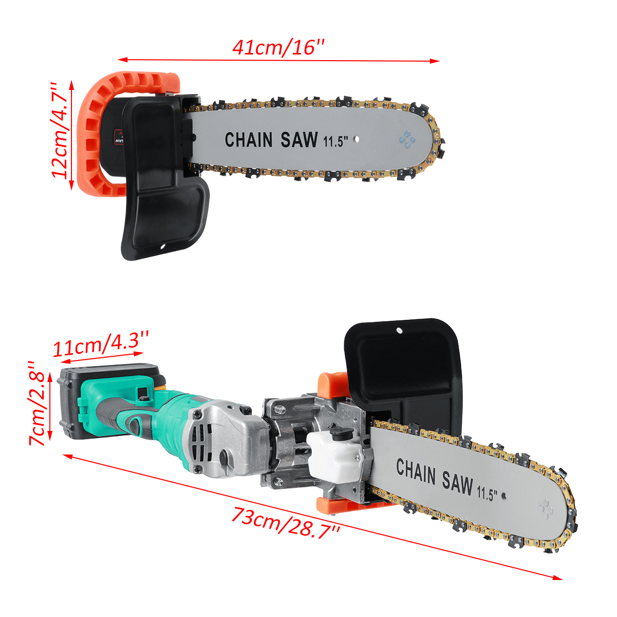 100125mm-Electric-Angle-Grinder-Chainsaw-Woodworking-Cutting-Chainsaw-Bracket-W-12pcs-Battery-1829242-17