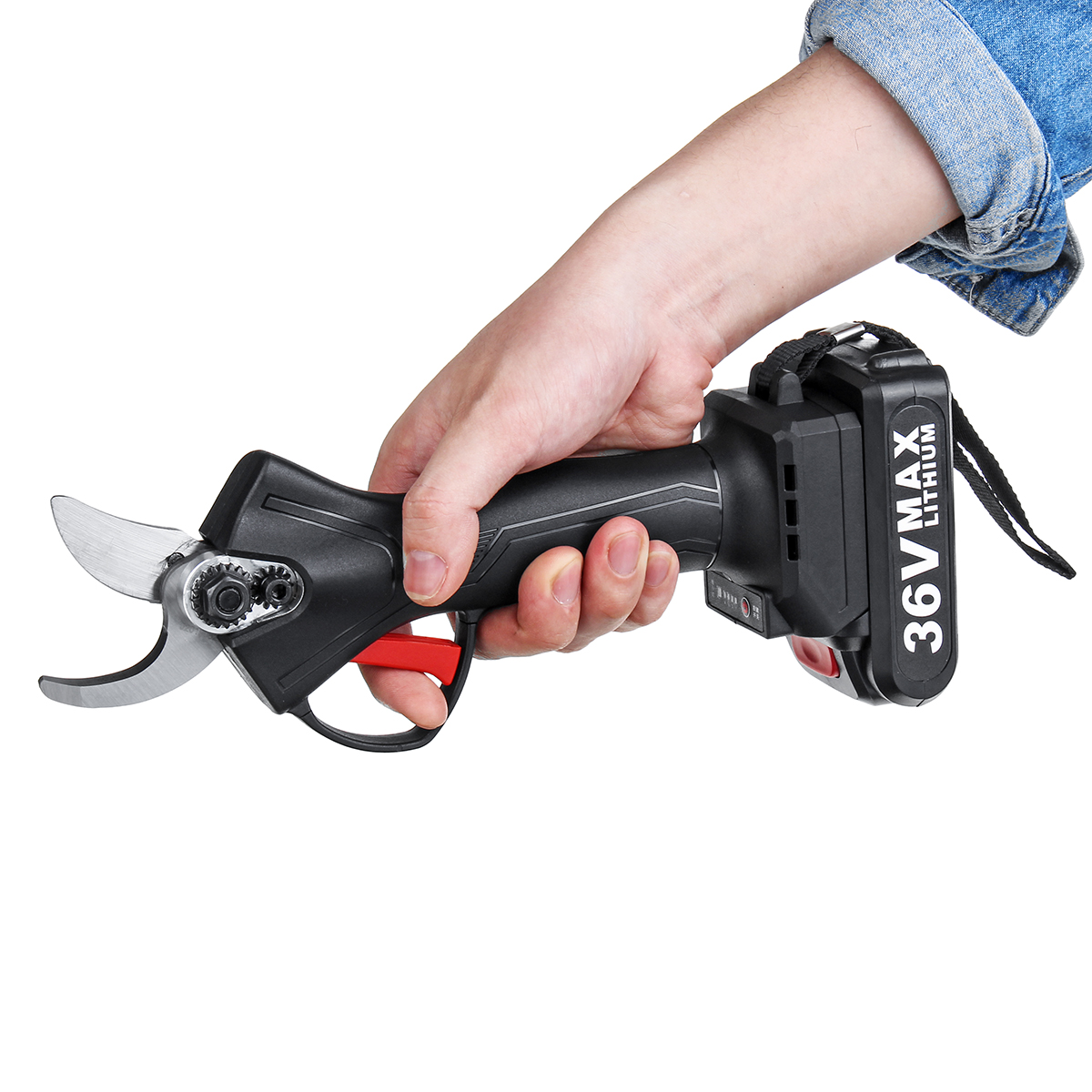 36V-Cordless-Rechargeable-Electric-Pruning-Shears-Secateur-Low-Noise-Branch-Cutter-Scissor-Trimmer-W-1660335-10