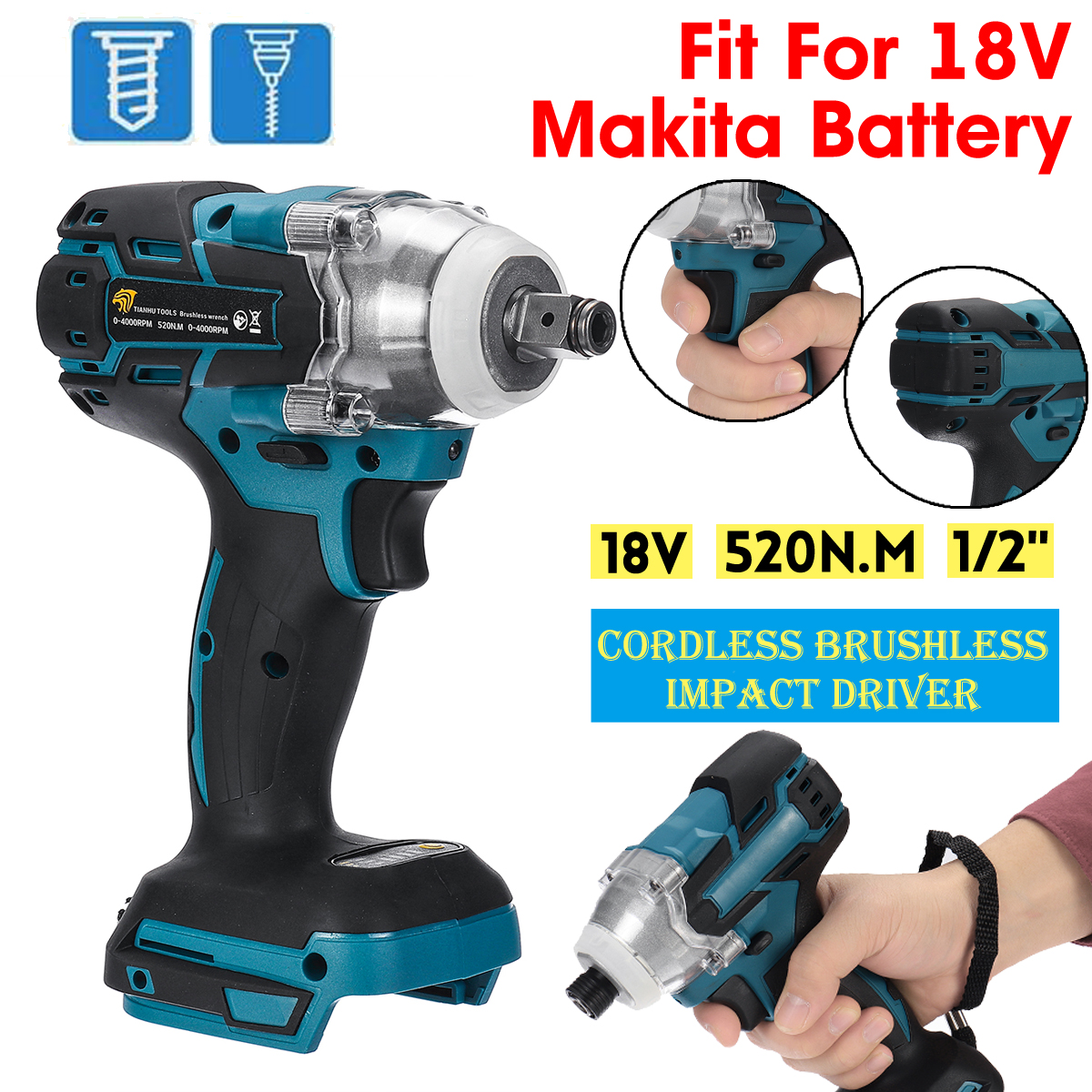 18V-520Nm-Cordless-Brushless-Impact-Electric-Screwdriver-Stepless-Speed-Rechargable-Driver-Adapted-T-1602644-2