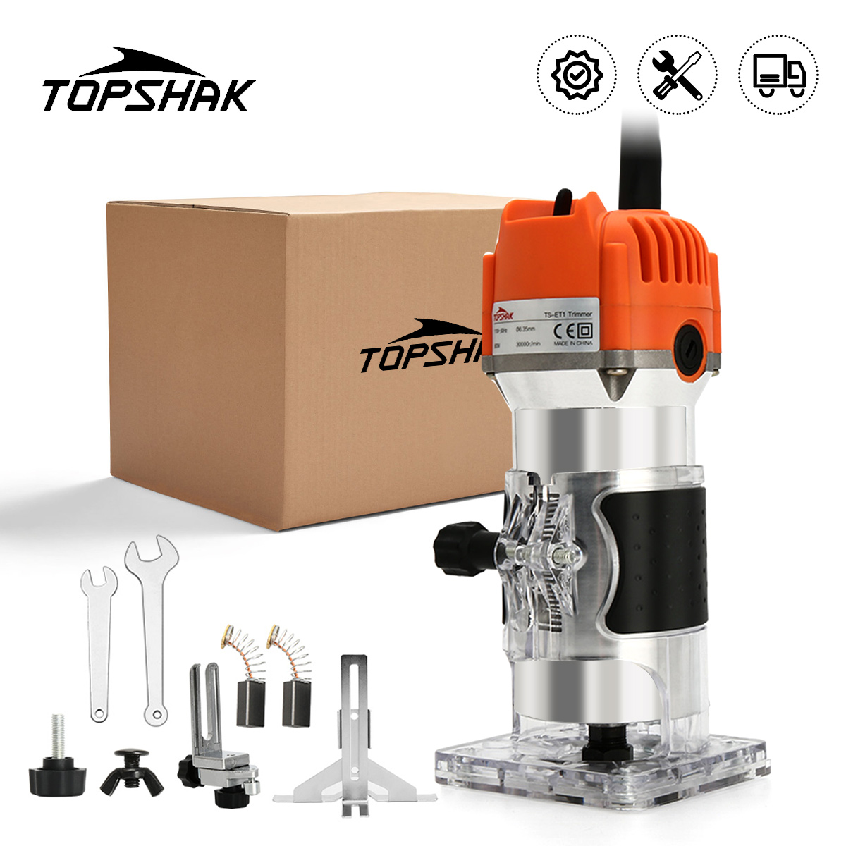 Topshak-TS-ET1-800W-110V220V-Electric-Wood-Trimmer-635mm-Steel-Chuck-For-Wood-Router-Chamfering-Groo-1809819-9