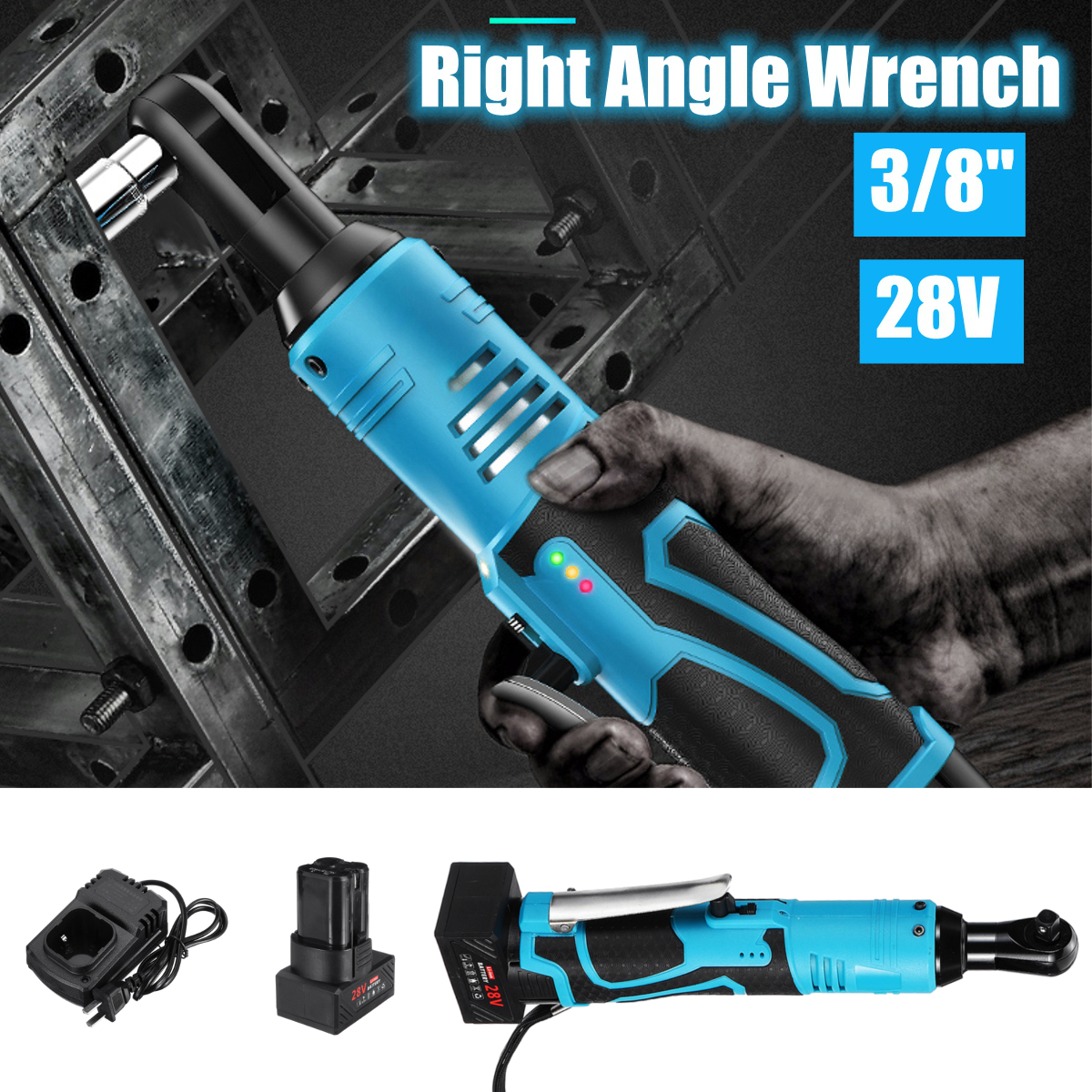 28V-60Nm-Electric-Cordless-90deg-Ratchet-Wrench-38quot-Portable-8000mAh-Rechargeable-Battery-Right-A-1477209-2