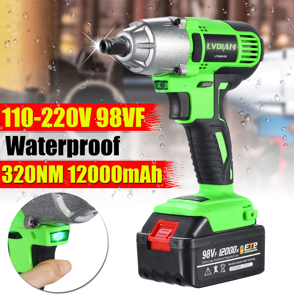 98VF-Brushless-Impact-Wrench-320Nm-Electric-Cordless-Rechargeable-Driver-Woodworking-Tools-1901190-1