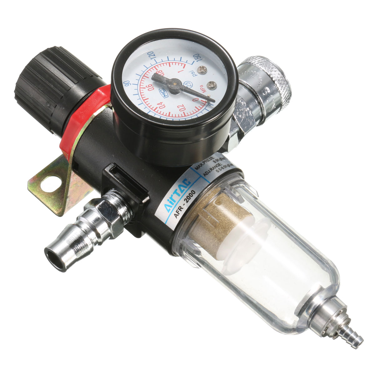 AFR-2000-14quot-Air-Compressor-Filter-Water-Separator-Trap-Tools-Kit-Regulator-Gauge-1043338-6