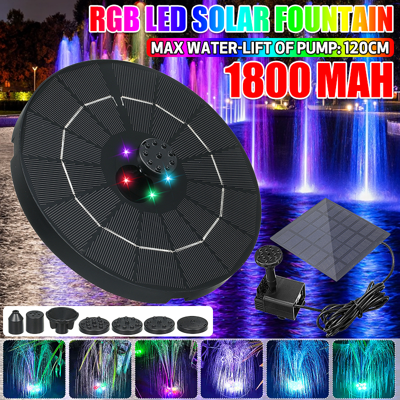 RGB-LED-Solar-Powered-Fountain-Pump-W-6-Nozzles-Water-Pump-Night-Floating-Garden-1879317-1