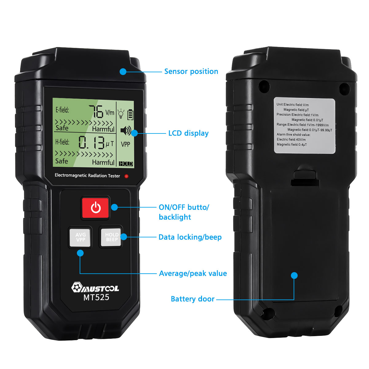 MUSTOOL-MT525-Electromagnetic-Radiation-Tester-Electric-Field--Magnetic-Field-1276997-7