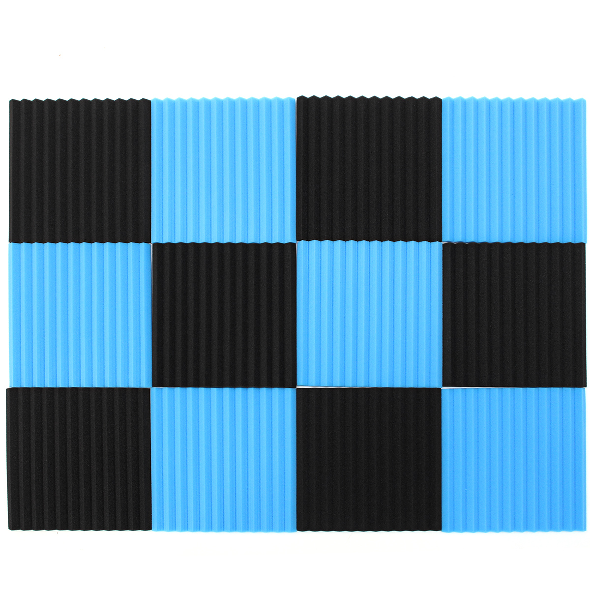 12PCS-Soundproofing-Foam-Tiles-Kits-Black-Blue-1631984-6