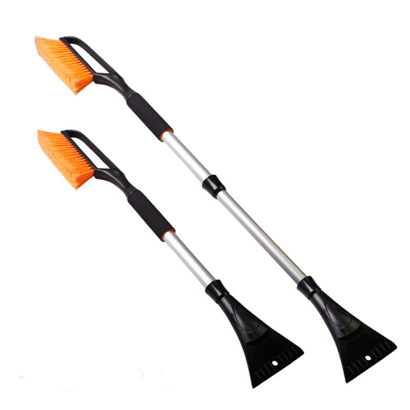 102cm multifunctional retractable snow brush with ice scraper garden cart snow removal shovel tool 1103865-3