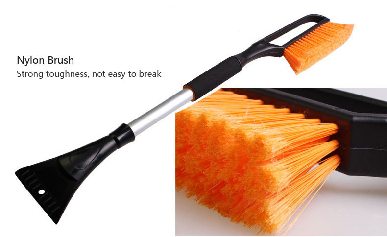 102cm multifunctional retractable snow brush with ice scraper garden cart snow removal shovel tool 1103865-6