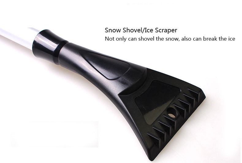 102cm multifunctional retractable snow brush with ice scraper garden cart snow removal shovel tool 1103865-8