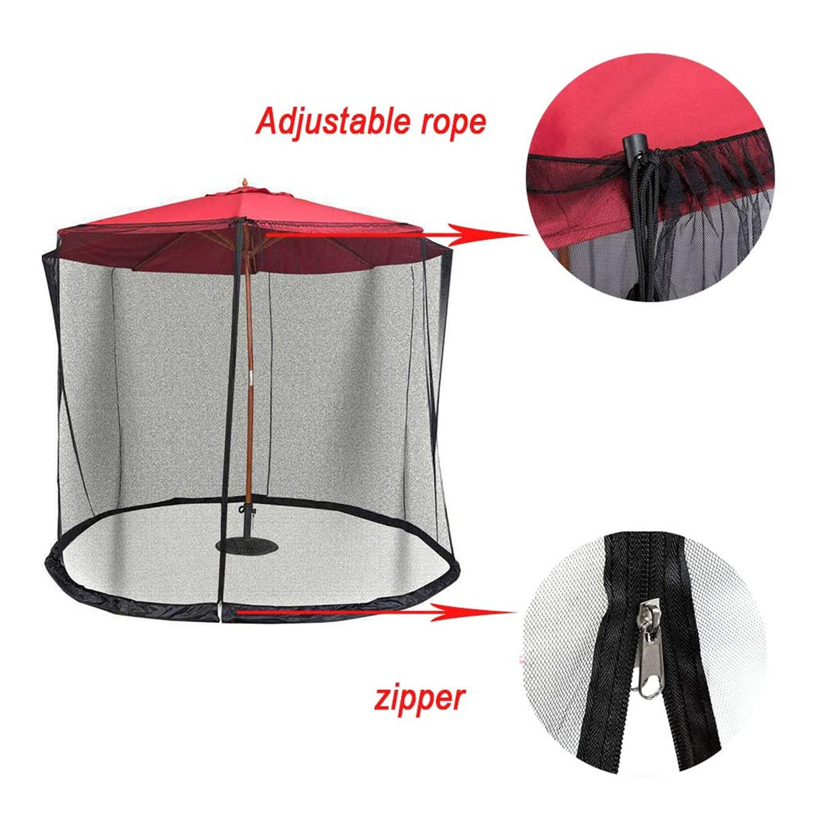 9ft-Garden-Outdoor-Patio-Umbrella-Table-Screen-Cover-Net-Mosquito-Insect-Net-1751979-8