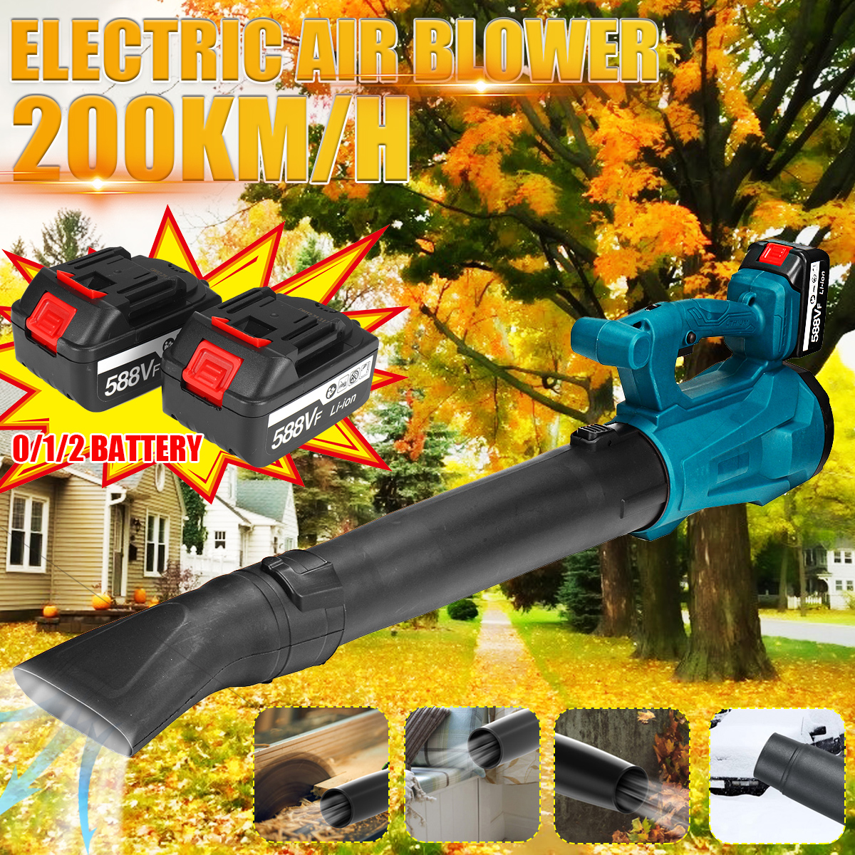 2-in-1-Electric-Air-Blower-Vacuum-Suction-for-Blowing-Dust-Pet-Hair-Snow-Leaves-W-None12-Battery-For-1868168-1