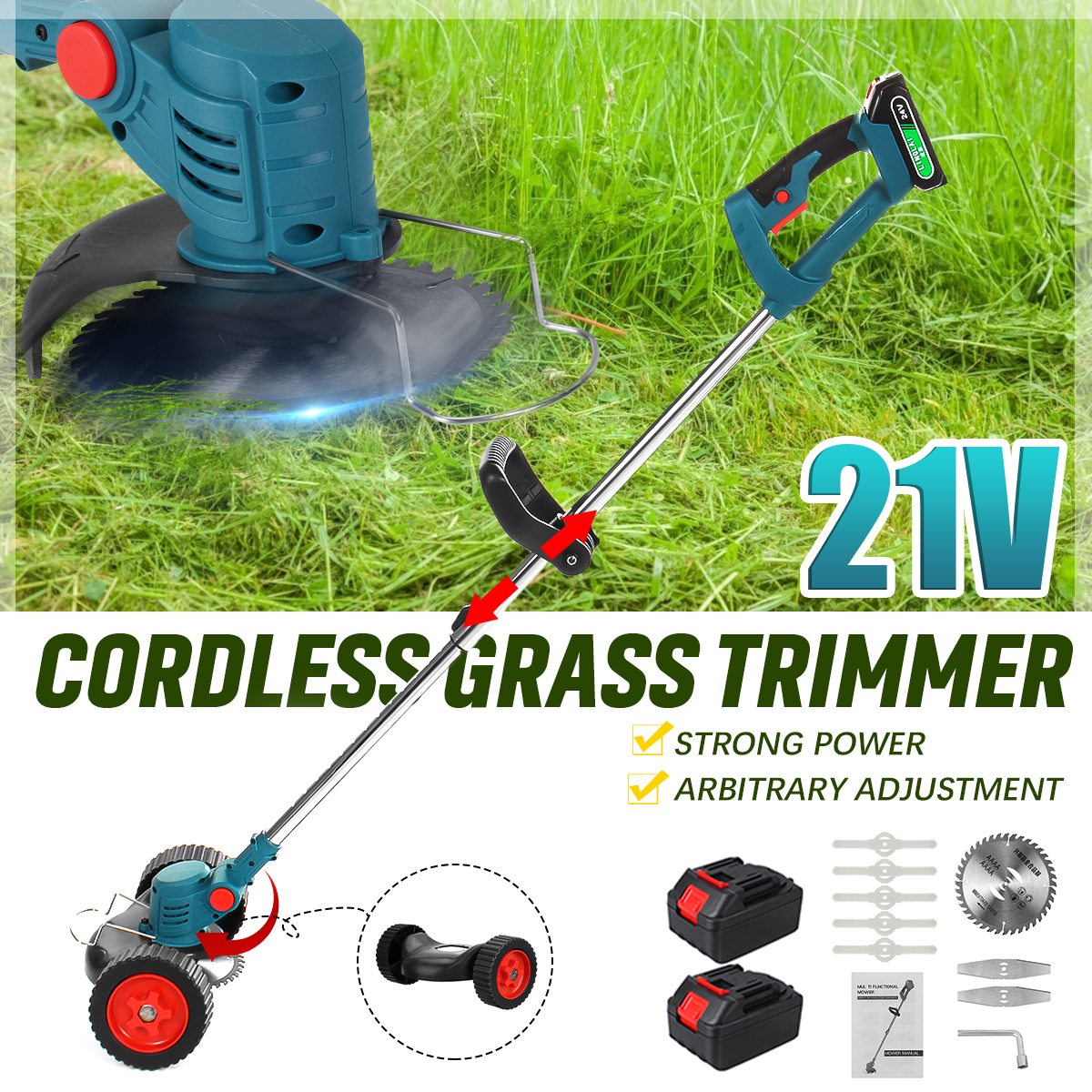 21V-Electric-Lawn-Mower-Cordless-Grass-Trimmer-Cutter-Pruning-Weed-Garden-Tools-1843011-1