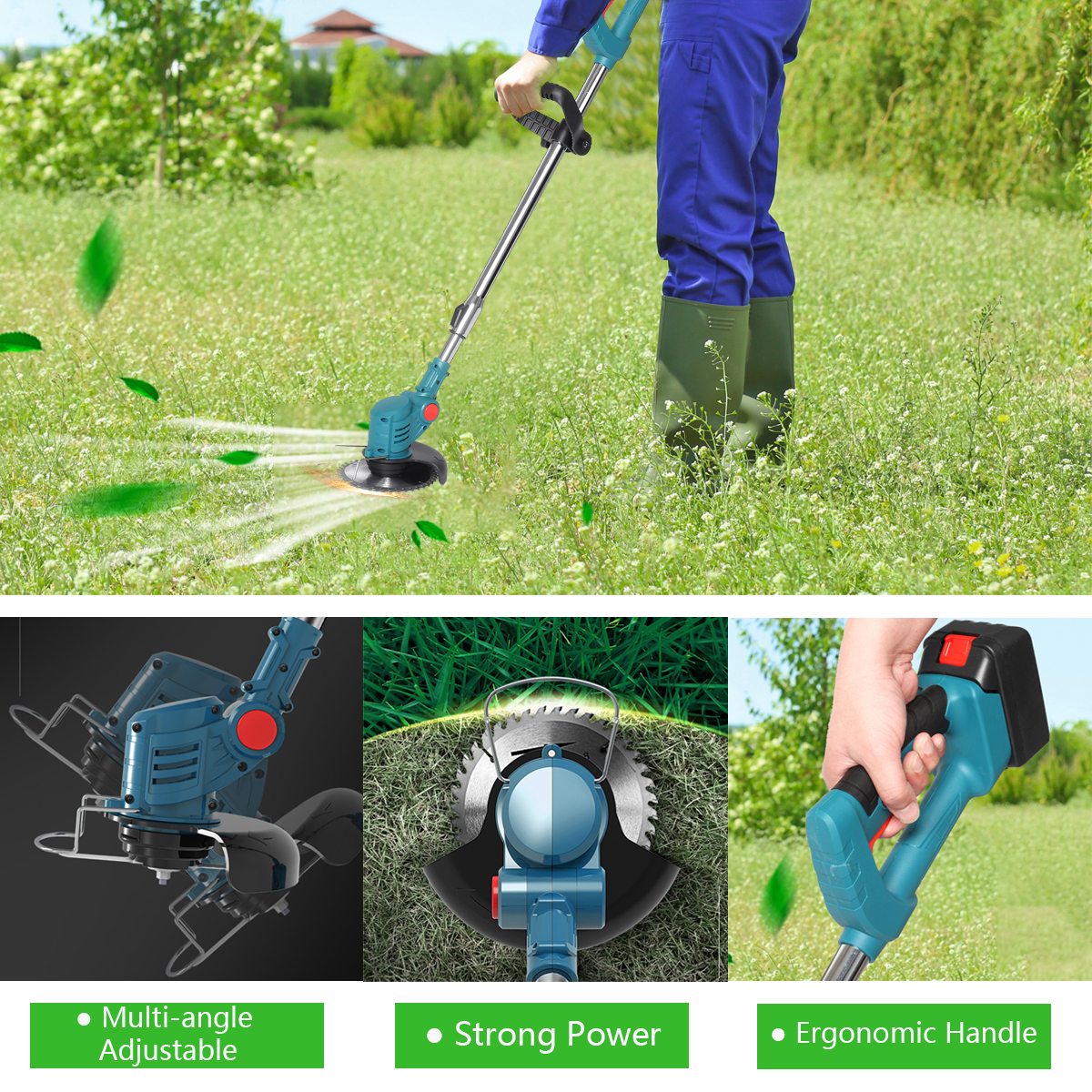 21V-Electric-Lawn-Mower-Cordless-Grass-Trimmer-Cutter-Pruning-Weed-Garden-Tools-1843011-13