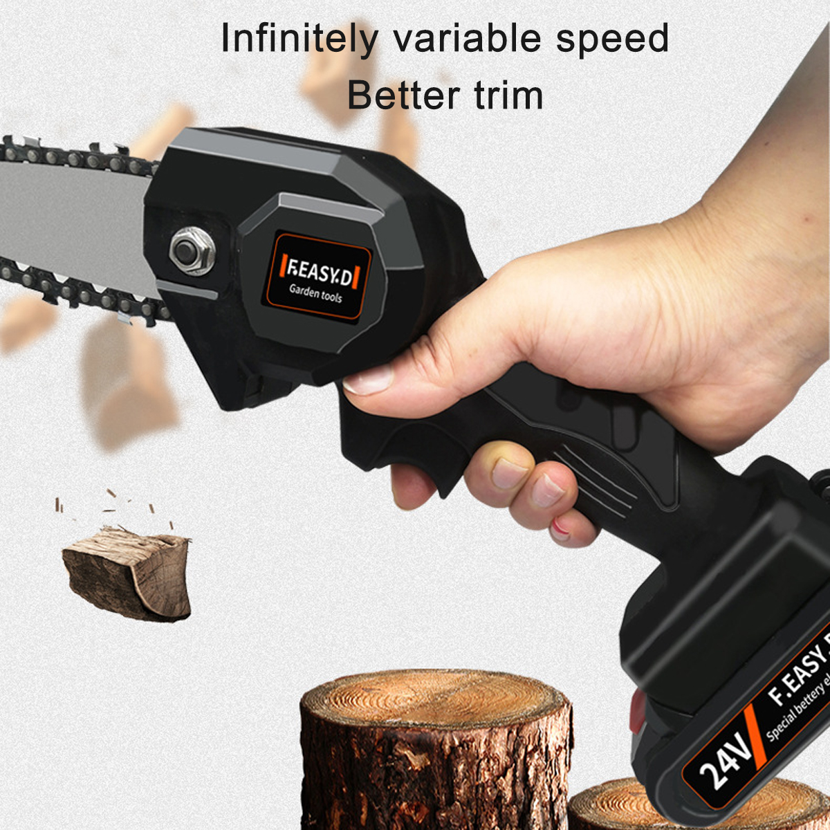 24V-550W-Rechargeable-Mini-Electric-Chainsaw-Handheld-Wood-Pruning-Saw-Kit-1776999-4