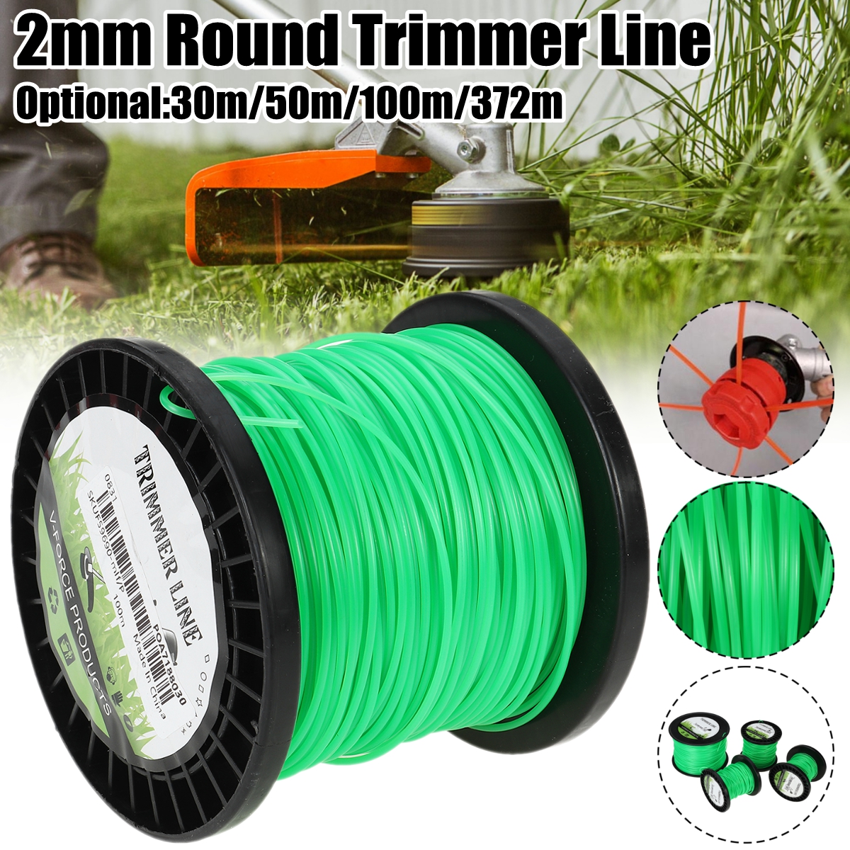 2mm-3050100372m-Nylon-Round-Trimmer-Strimmer-Line-Brushcutter-Cord-Rope-1947827-1