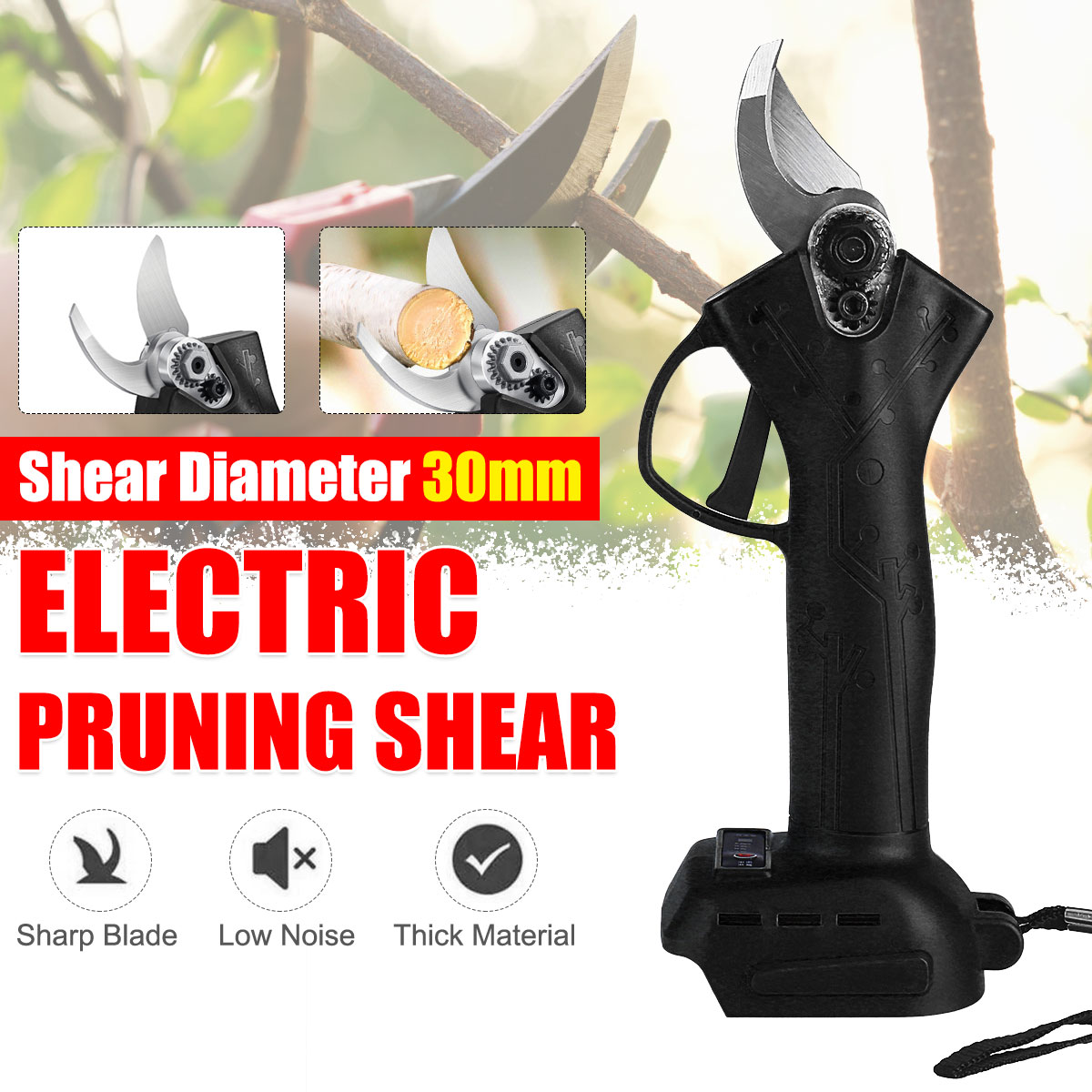 30mm-Cordless-Electric-Scissors-Pruning-Shears-4-Gear-Adjustable-Tree-Branch-Pruner-For-Makita-18V-B-1752048-2