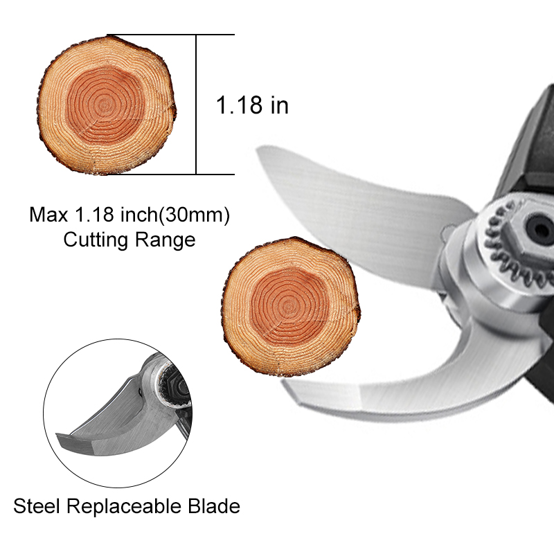 30mm-Cordless-Electric-Scissors-Pruning-Shears-4-Gear-Adjustable-Tree-Branch-Pruner-For-Makita-18V-B-1752048-4