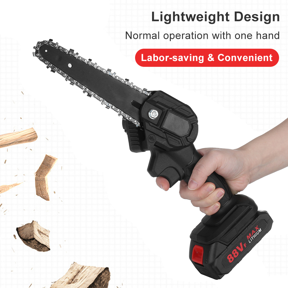 6Inch-1200W-21V-Electric-Chain-Saw-Pruning-ChainSaw-Cordless-Woodworking-Cutter-Tool-W-012pcs-Batter-1805854-3