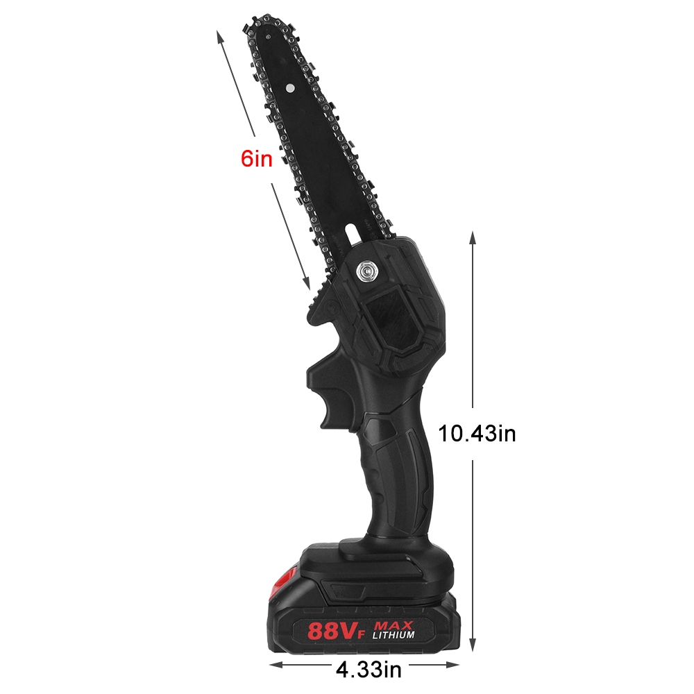 6Inch-1200W-21V-Electric-Chain-Saw-Pruning-ChainSaw-Cordless-Woodworking-Cutter-Tool-W-012pcs-Batter-1805854-9