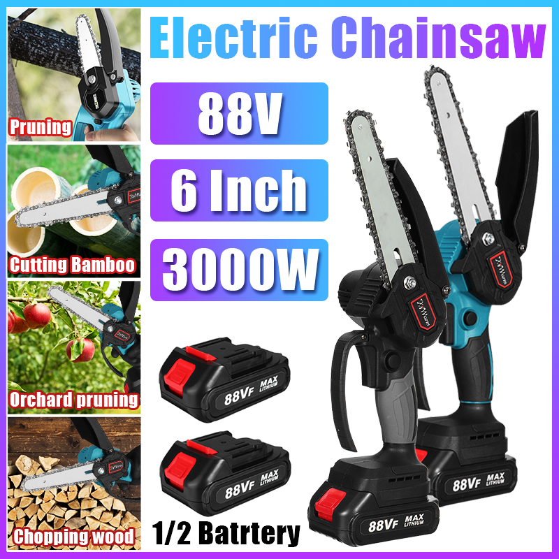 6Inch-88VF-Portable-Electric-Pruning-Chain-Saw-Rechargeable-Small-Woodworking-Chainsaw-W-None12pcs-B-1840997-1