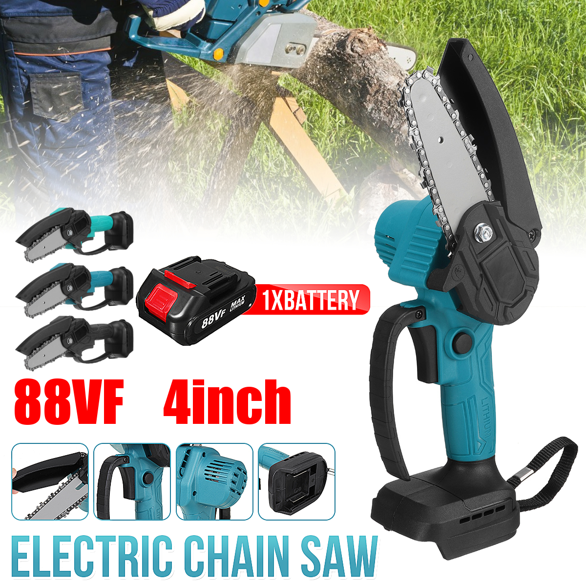 88VF-4-Inch-Cordless-Electric-Chain-Saw-Cordless-Chainsaw-Multi-function-Woodworking-Wood-Cutter-W-B-1861027-2