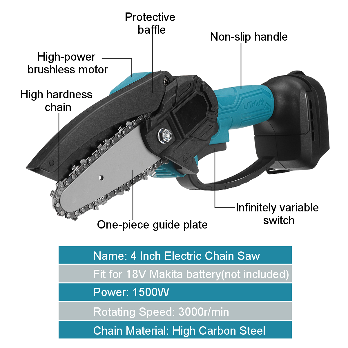 88VF-4-Inch-Cordless-Electric-Chain-Saw-Cordless-Chainsaw-Multi-function-Woodworking-Wood-Cutter-W-B-1861027-3