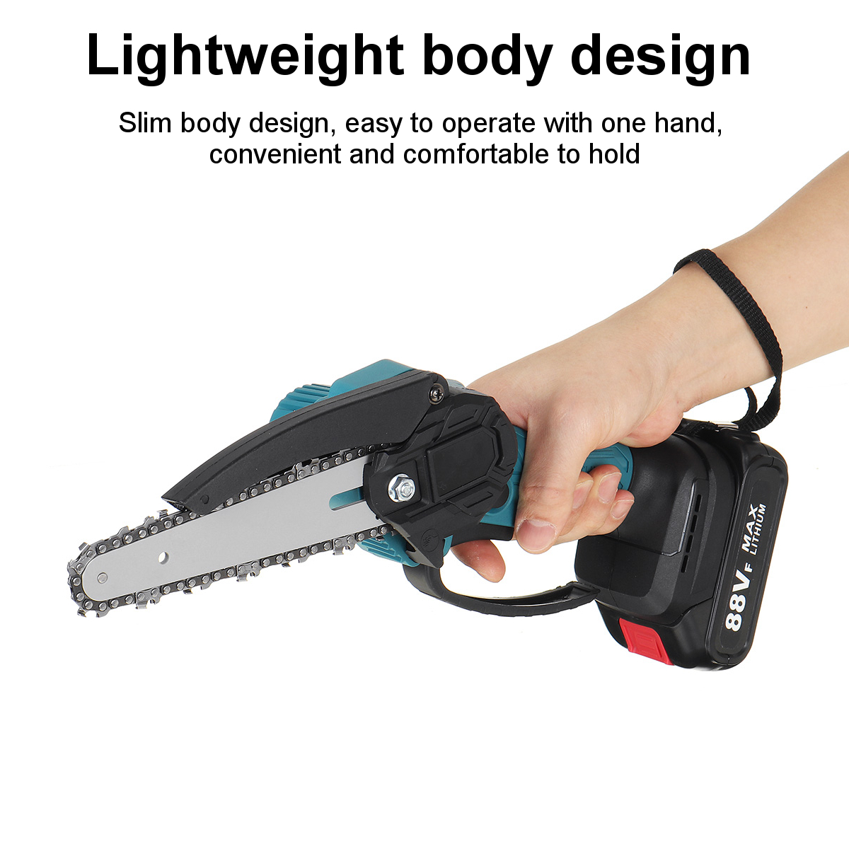 88VF-Electric-Saw-Cordless-6-Inch-One-Hand-Chain-Saws-Woodworking-Cutting-Tool-W-1-Battery-1855400-5
