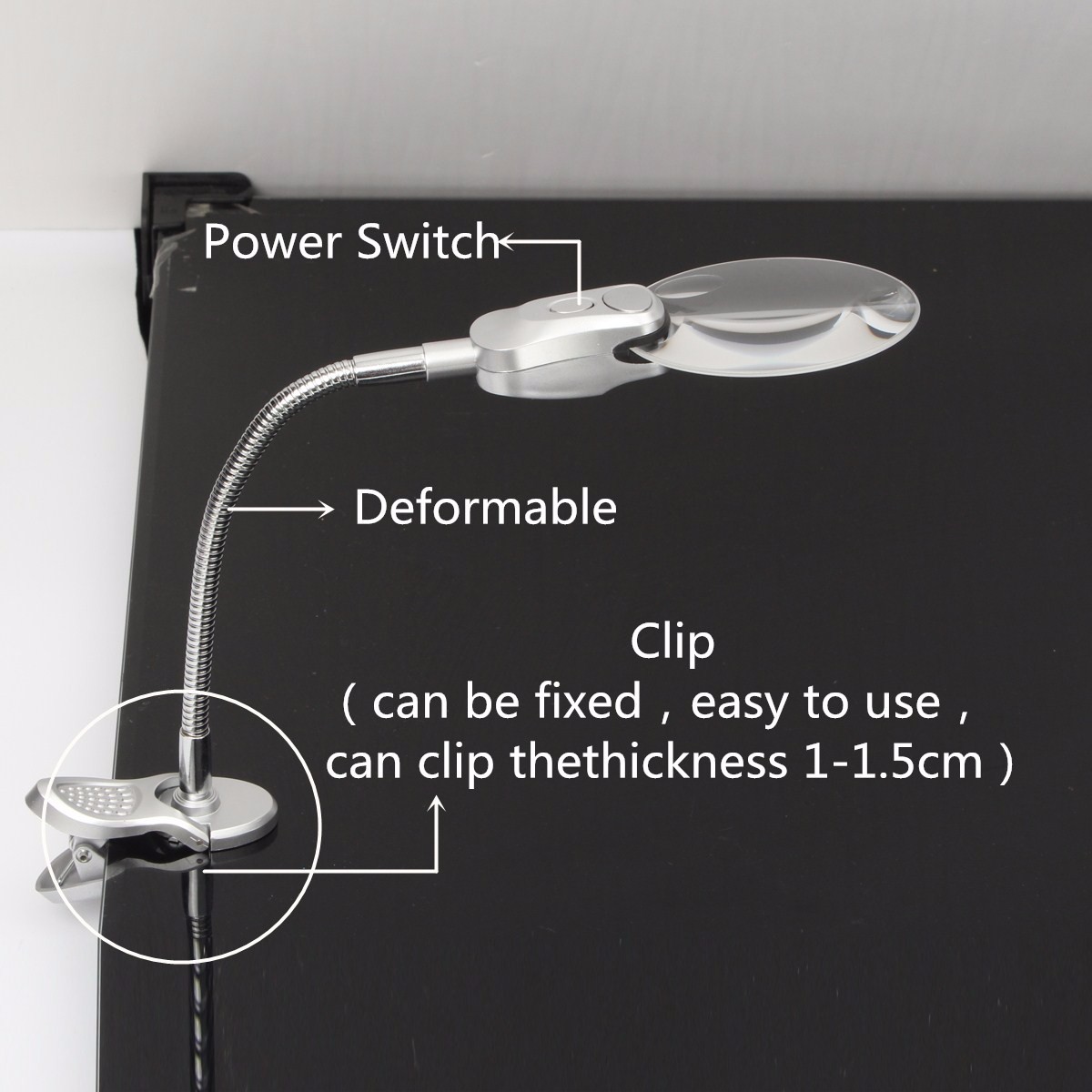 6X-Desk-Table-Clamp-Mount-LED-Lighted-Magnifier-Lamp-Metal-Hose-Magnifying-Glass-1067681-1