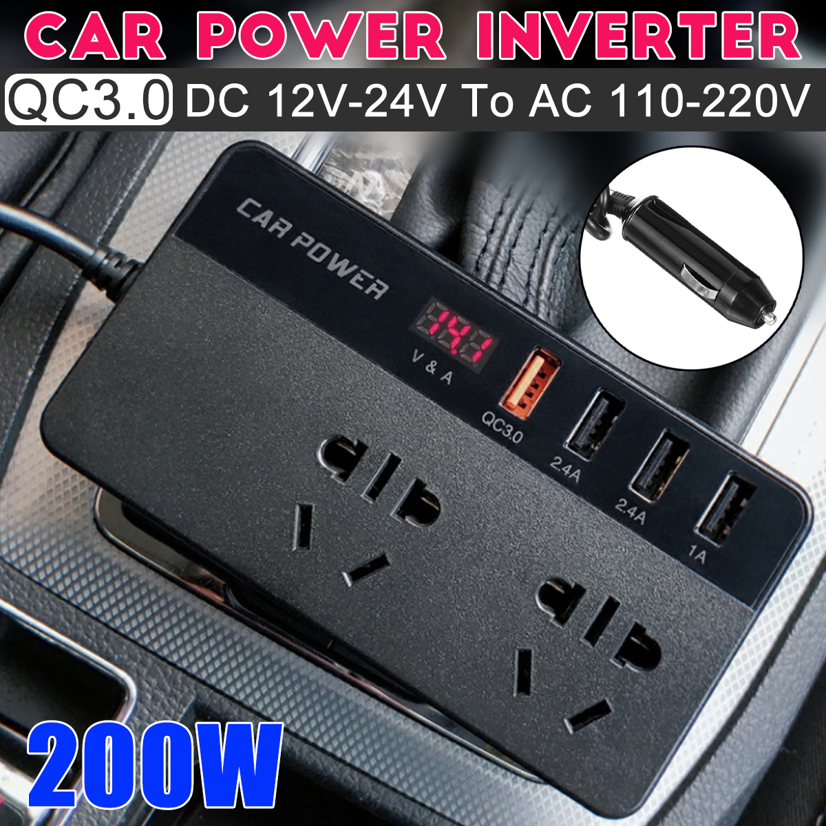 1224V-to-110220V-200W-Car-Power-Inverter-Car-Reverse-Power-Charger-Universal-Multi-function-Inverter-1919645-1