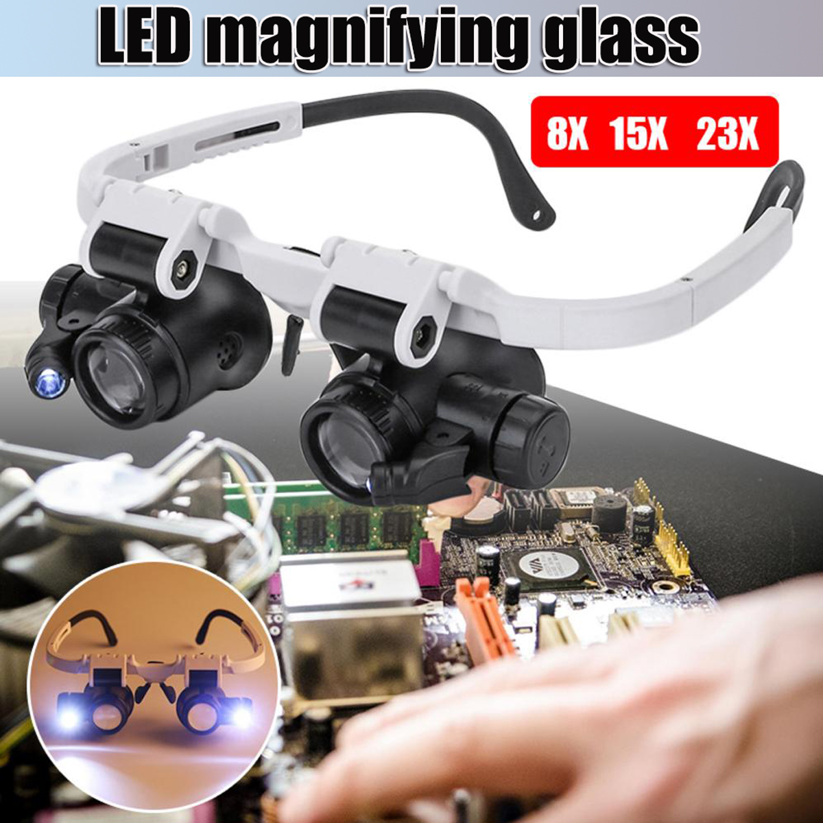Headband-Head-Mounted-Repair-LED-Lamp-Light-Magnifying-Glass-Magnifier-Loupe-1623754-1