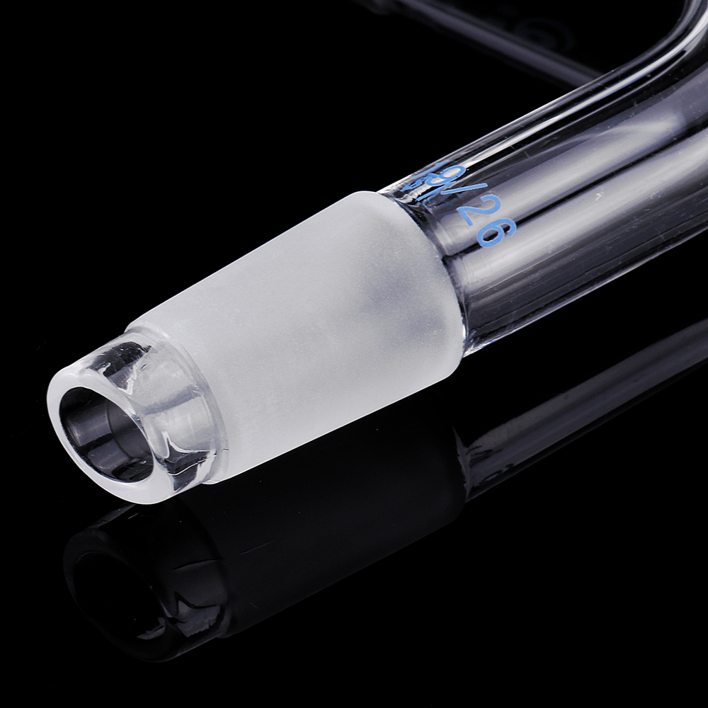 1926-75-Degree-Borosilicate-Glass-Distillation-Adapter-Connector-Distilling-Tube-w-Standard-Ground-T-1452213-9