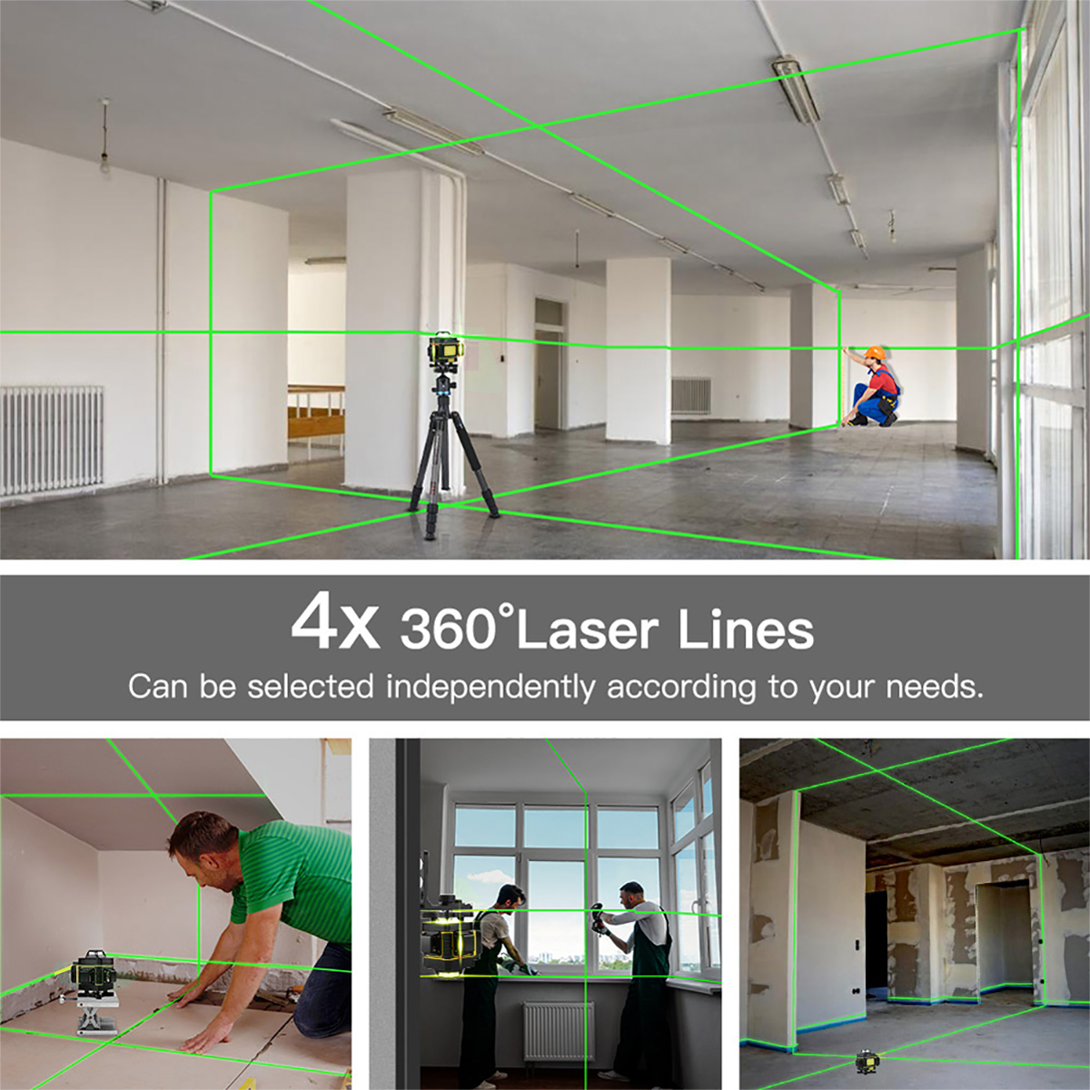 1216-Line-4D-Laser-Level-Green-Light-Digital-Self-Leveling-360deg-Rotary-Measure-with-6000mah-Batter-1759308-13