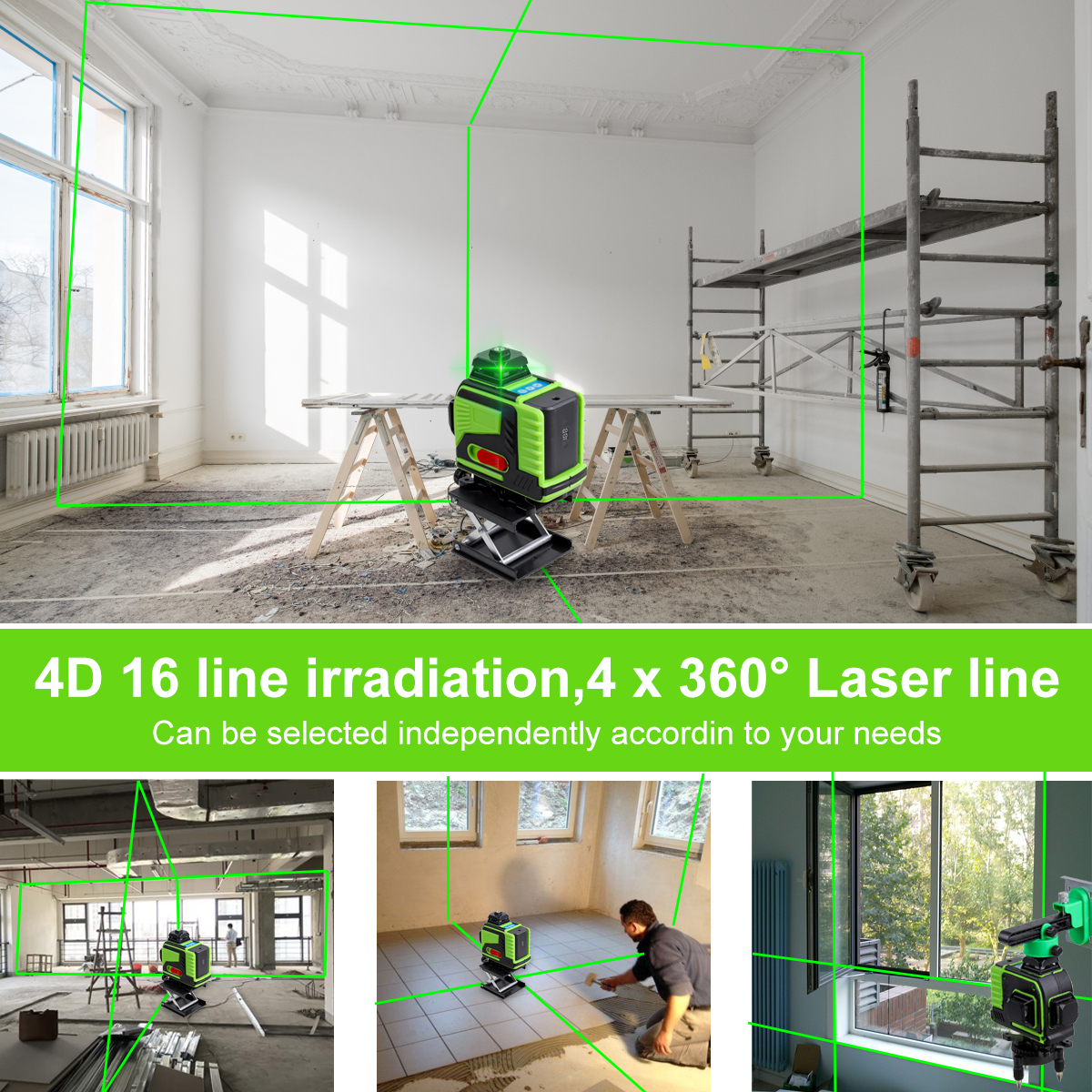 4D-16-Lines-Green-Light-Laser-Levels--360deg-Self-Rotary-Leveling-Measure-Tools-with-2PCS-Lithium-Ba-1941453-13