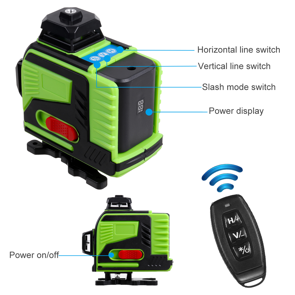 4D-16-Lines-Green-Light-Laser-Levels--360deg-Self-Rotary-Leveling-Measure-Tools-with-2PCS-Lithium-Ba-1941453-6